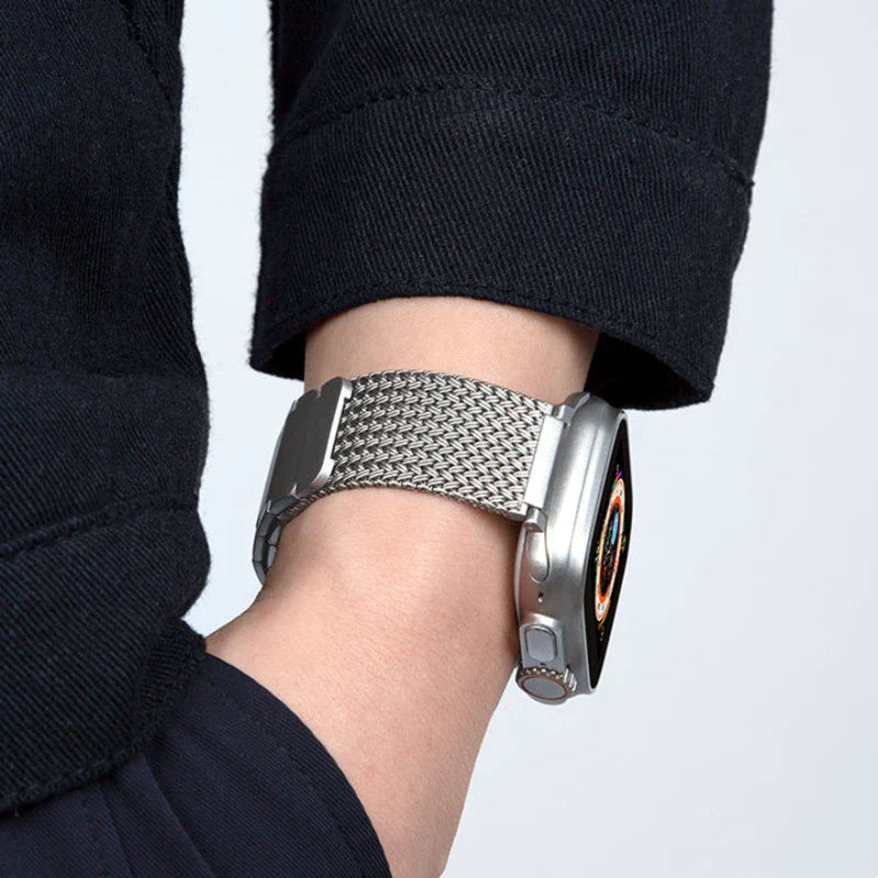 Magnetic Braided Stainless Steel Band For Apple Watch
