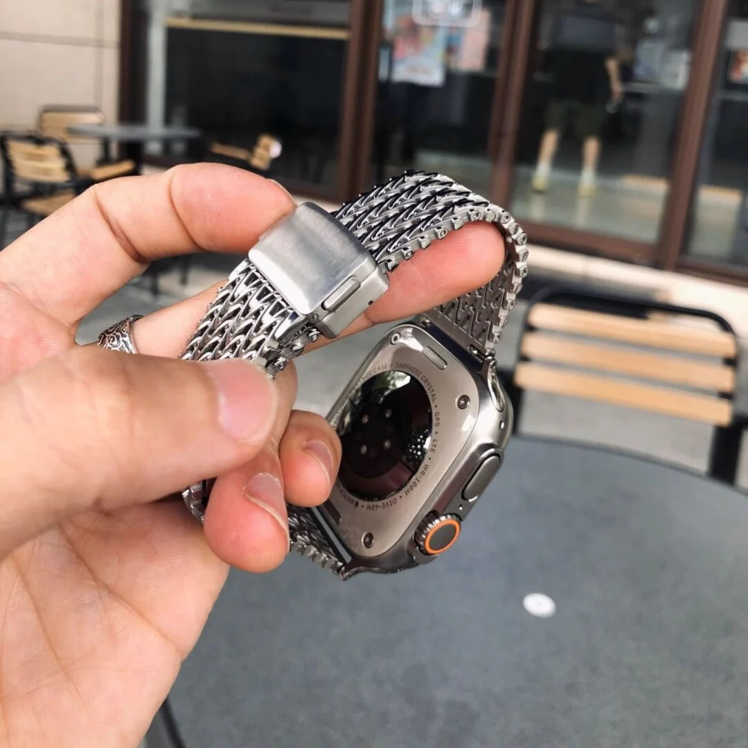 Stainless Steel Magnetic Buckle Band For Apple Watch
