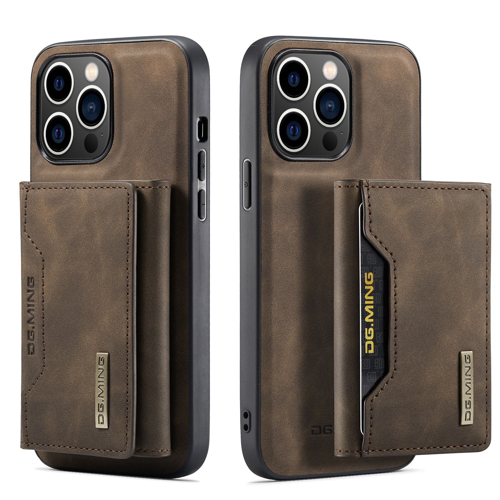 2 in 1 Detachable Wallet Back Cover for iPhone 16 Pro max/ 16Pro/16/15 /14Pro
