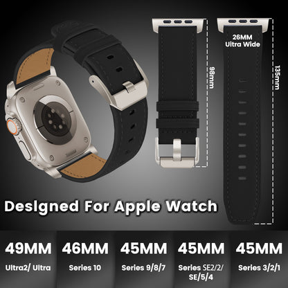 Silk Leather Strap For Apple watch