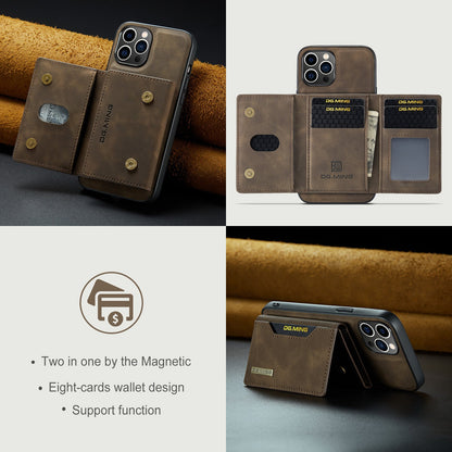 2 in 1 Detachable Wallet Back Cover for iPhone 16 Pro max/ 16Pro/16/15 /14Pro
