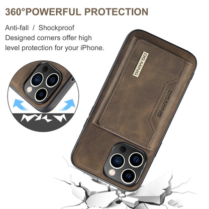 2 in 1 Detachable Wallet Back Cover for iPhone 16 Pro max/ 16Pro/16/15 /14Pro