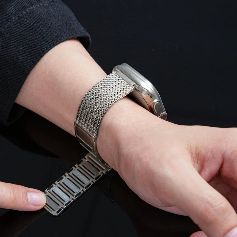 Magnetic Braided Stainless Steel  Band For Apple Watch