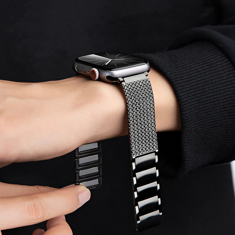 Magnetic Braided Stainless Steel  Band For Apple Watch