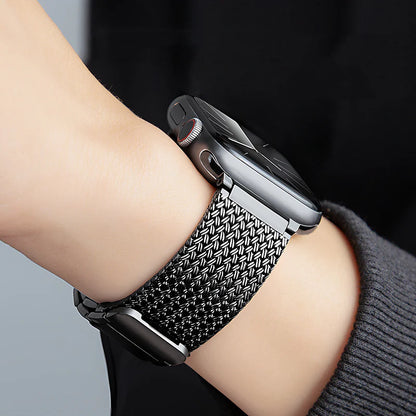 Magnetic Braided Stainless Steel  Band For Apple Watch