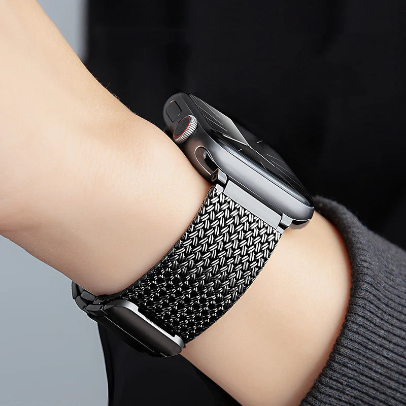 Magnetic Braided Stainless Steel  Band For Apple Watch