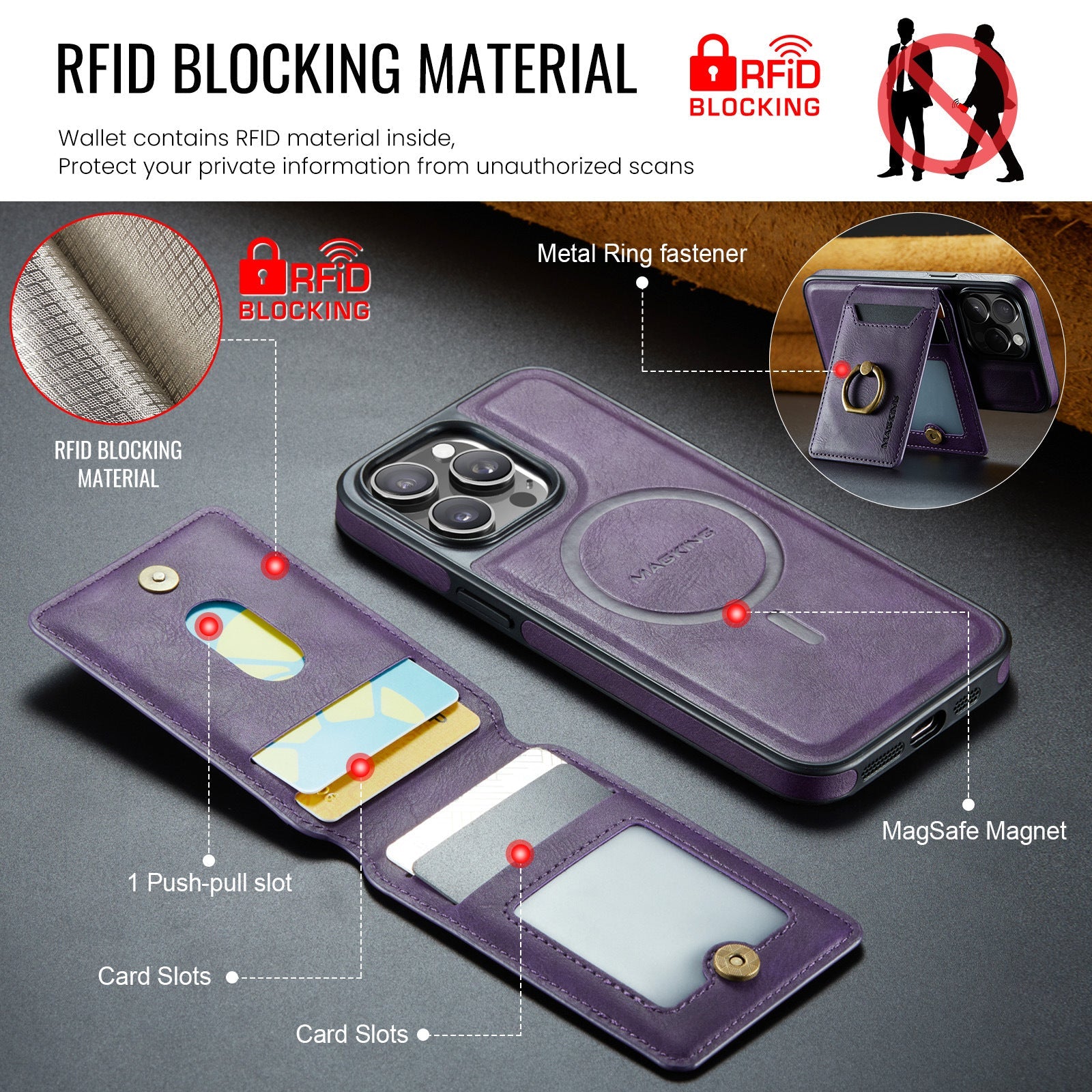 Max 2-in-1 Magnetic Detachable iphone Case