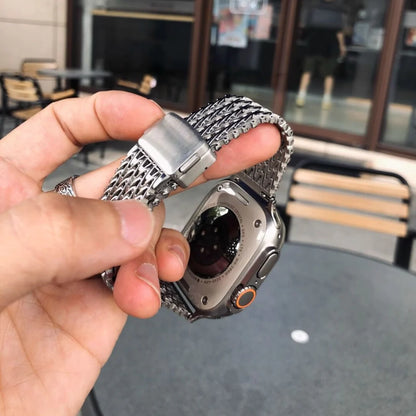 Stainless Steel Magnetic Buckle Band For Apple Watch