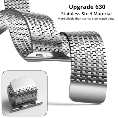 Stainless Steel Mesh Loop Magnetic Band For Apple Watch