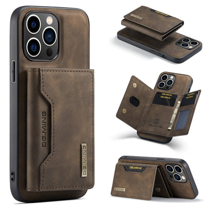 2 in 1 Detachable Wallet Back Cover for iPhone 16 Pro max/ 16Pro/16/15 /14Pro